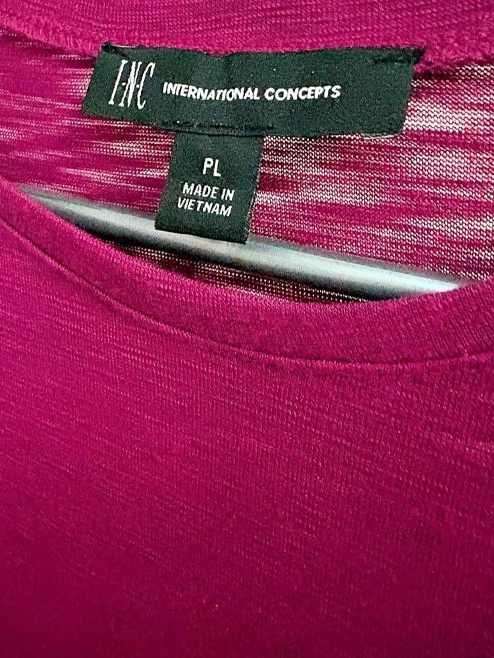 INC International Concepts Ruched Short Sleeve Top in Pink Size PL